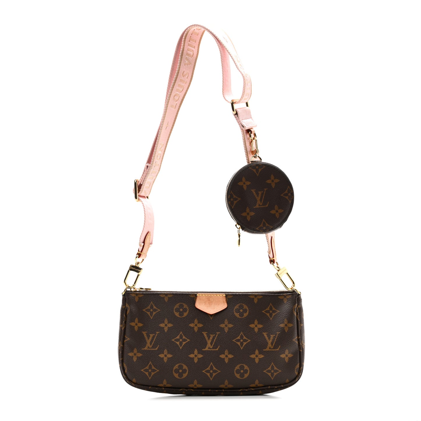 Monogram Multi Pochette Accessories Large Pochette Rose Clair