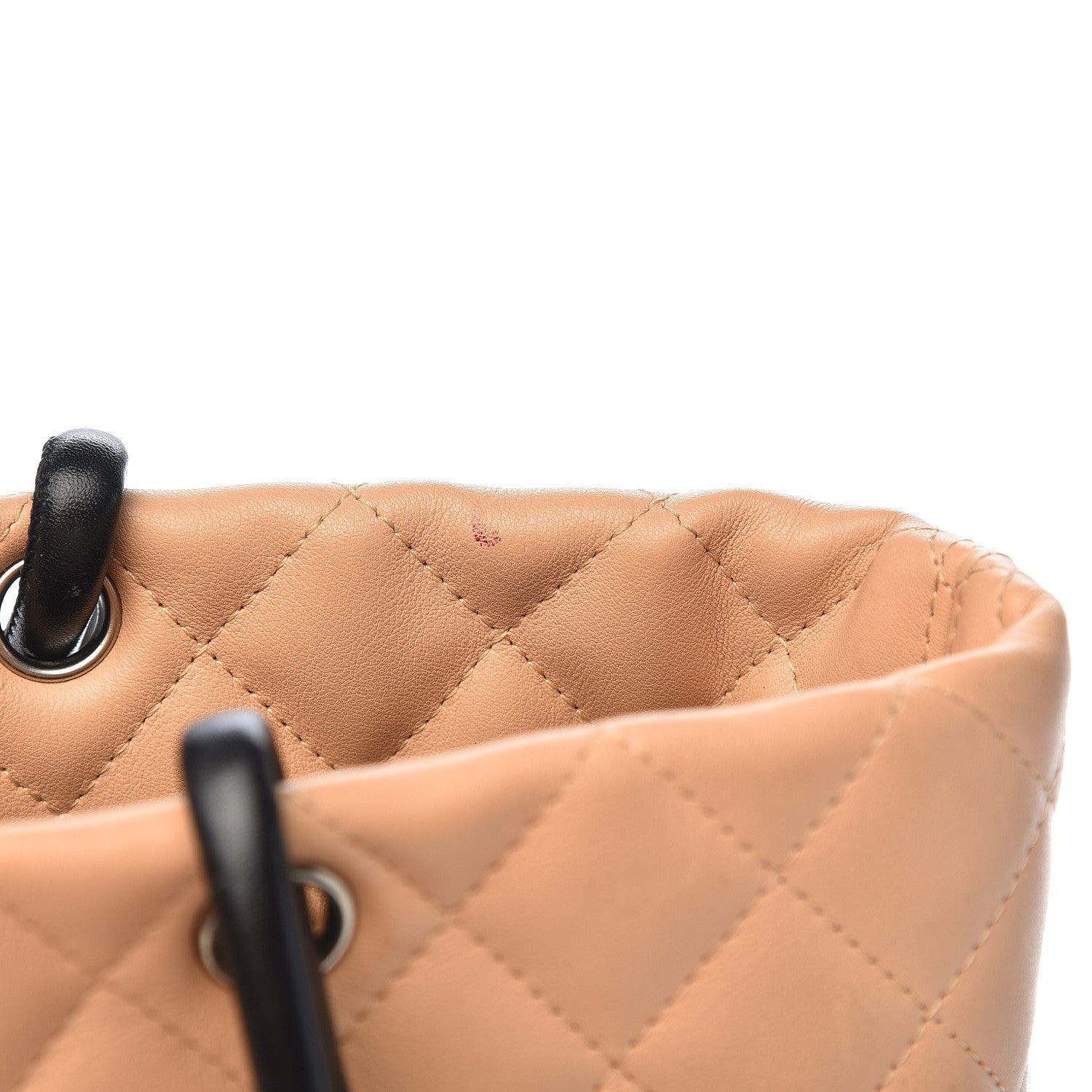 Chanel Calfskin Quilted Medium Cambon Tote Beige Black 9 of 19