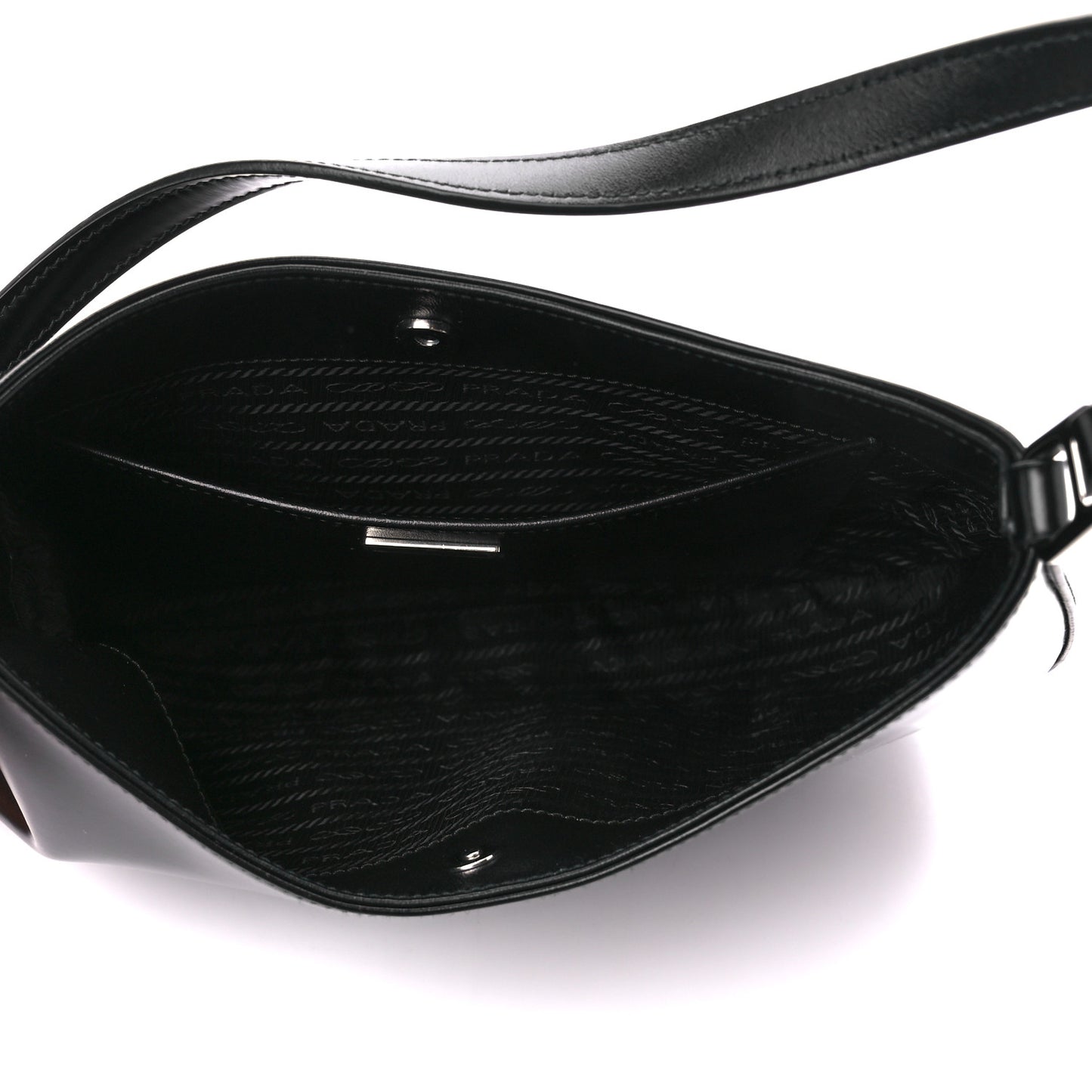 Spazzolato Cleo Shoulder Bag Black