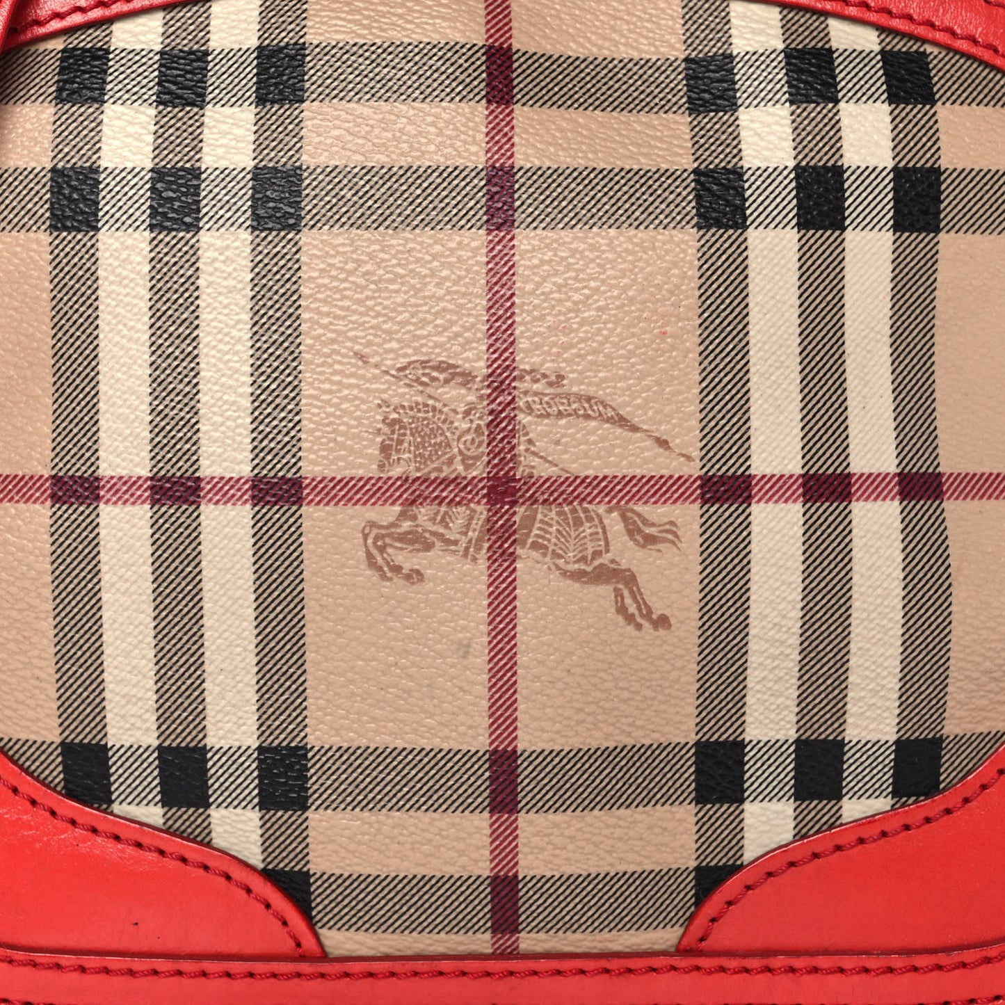 Haymarket Check Mini Orchard Crossbody Military Red