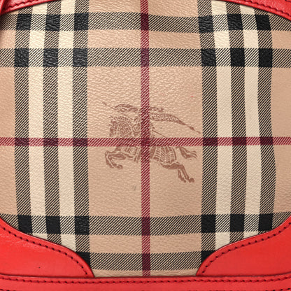 Burberry Haymarket Check Mini Orchard Crossbody Military Red 8 of 13