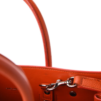 Saint Laurent Grained Calfskin Baby Sac De Jour Mandarine 13 of 13