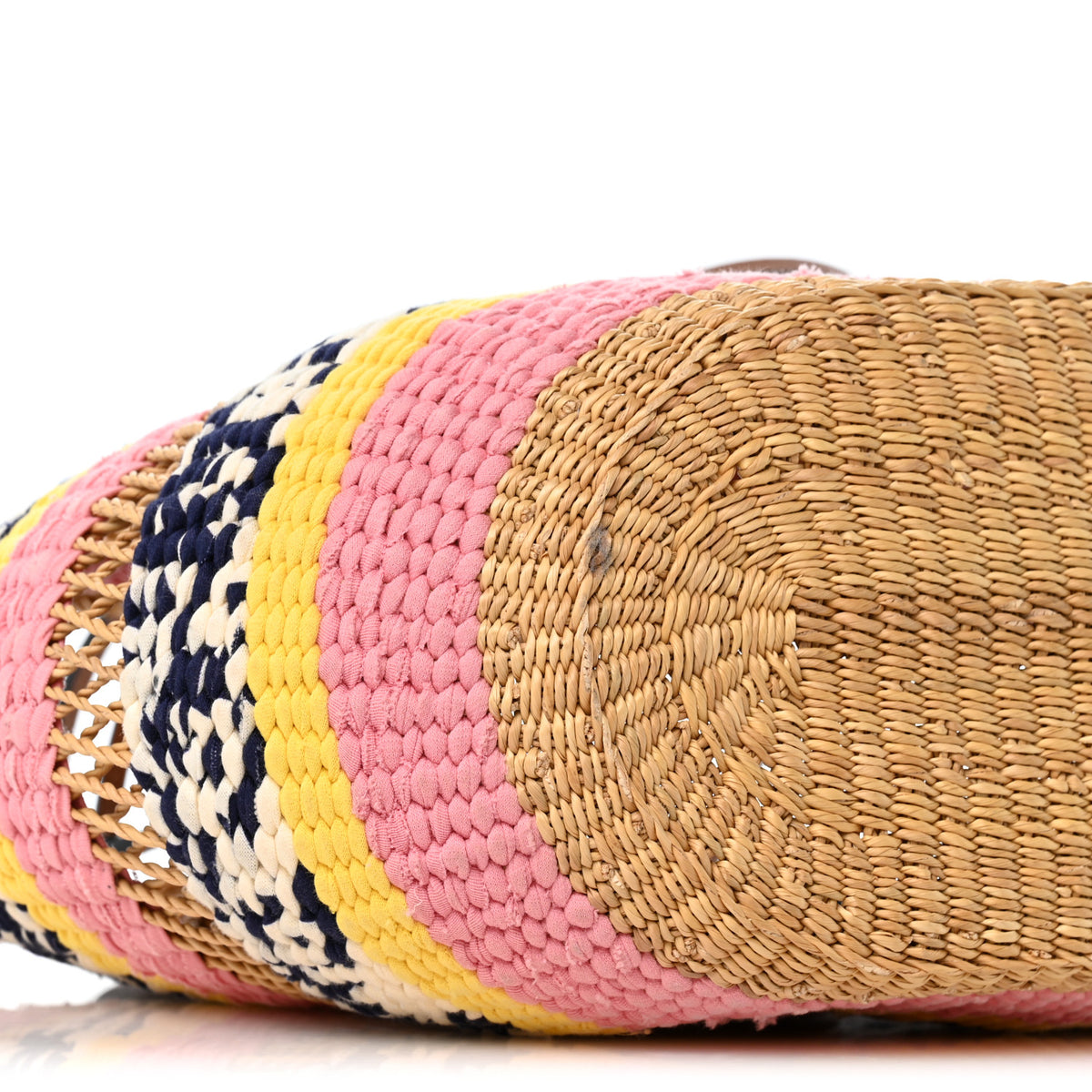 Loewe Raffia Anagram Paulas Ibiza Small Basket Tote Bag Natural Pink Tulip 9 of 12