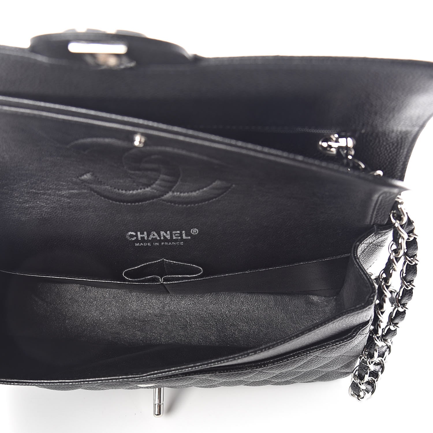 Chanel Caviar Quilted Medium Double Flap Black 5 of 11