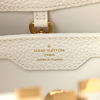 Louis Vuitton Taurillon Capucines BB Blanc Casse 5 of 9