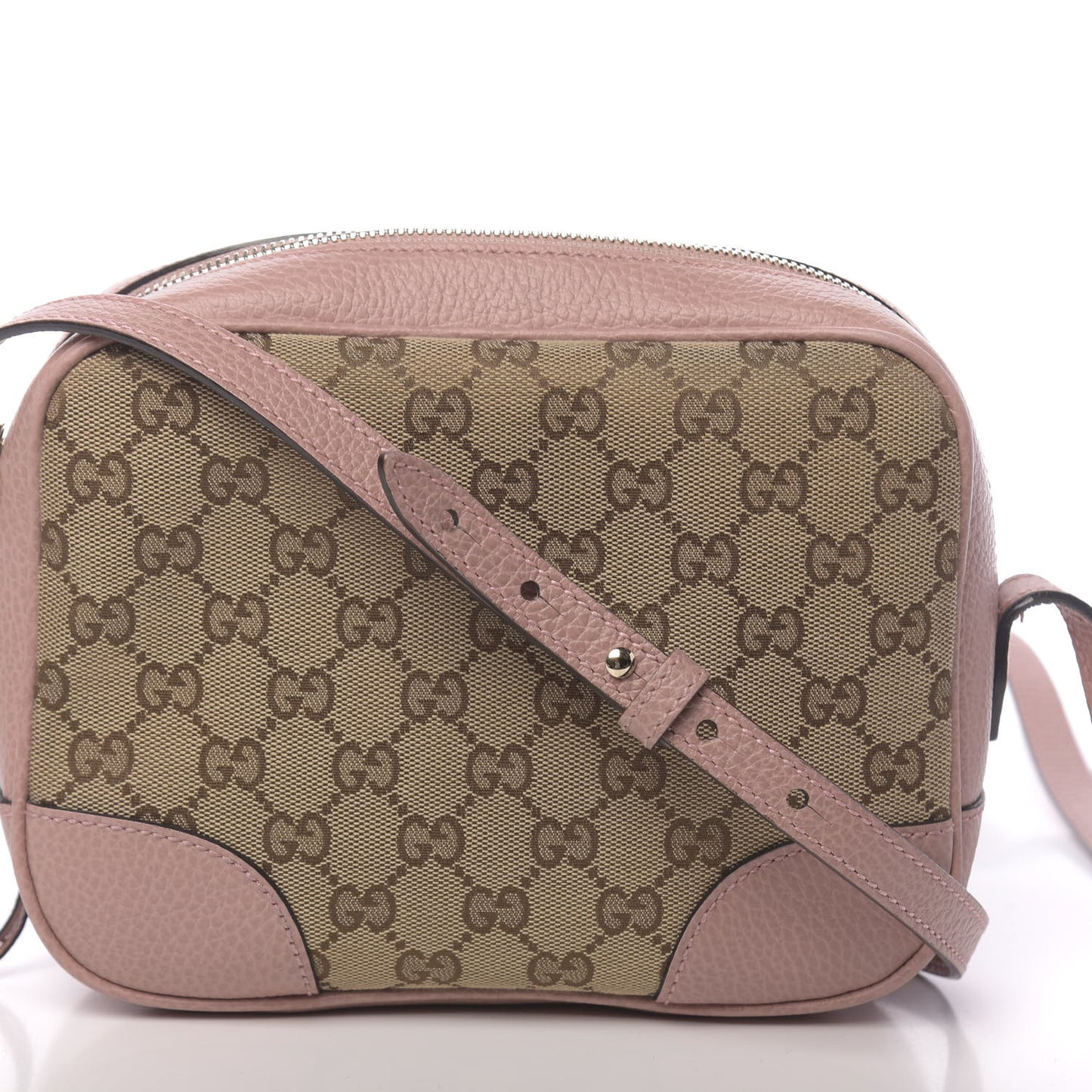 Monogram Mini Bree Messenger Bag Beige Soft Pink