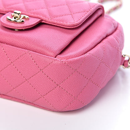 Chanel Caviar Quilted CC Day Camera Case Pink 10 of 10