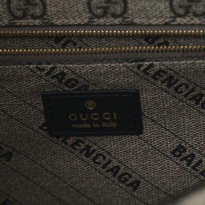 Balenciaga X GUCCI GG Supreme Monogram Medium Hourglass Top Handle Bag Beige Ebony 6 of 8