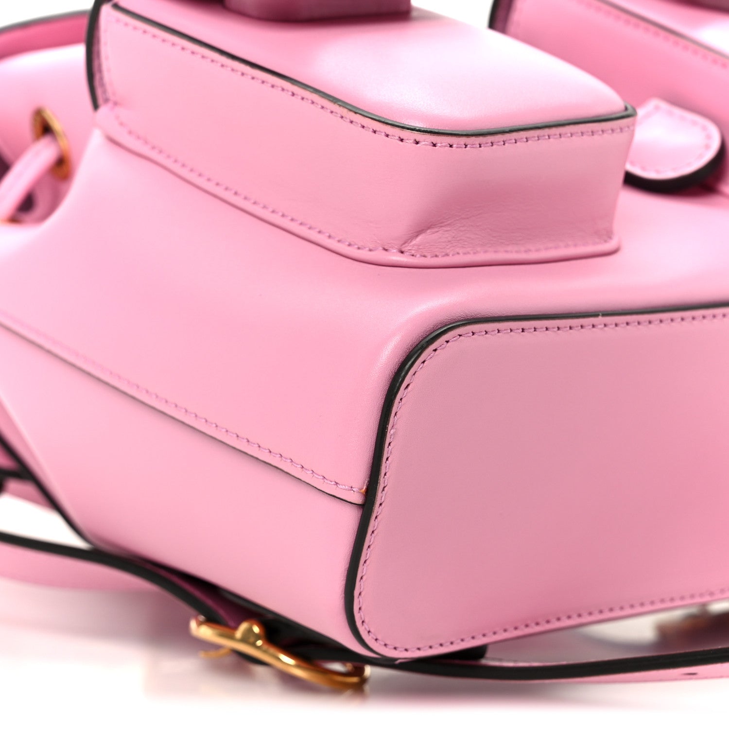 Gucci Calfskin Bamboo Backpack Glossy Pink 9 of 11
