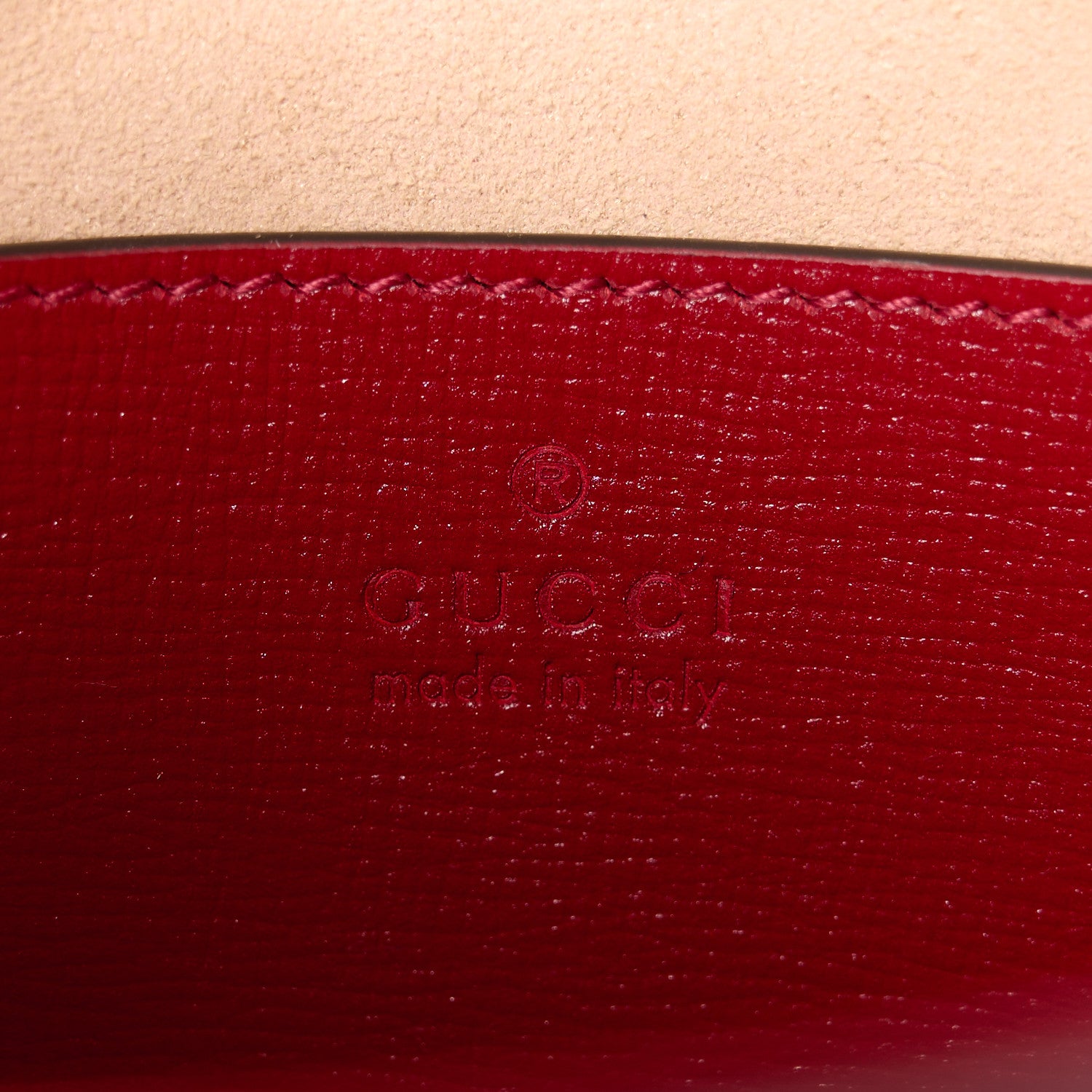 Gucci Azalea Calfskin Web Monochrome Horsebit 1955 Shoulder Bag New Cherry Red 7 of 12