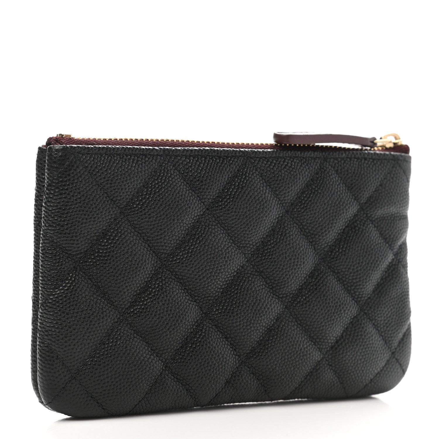 Chanel Caviar Quilted Small Cosmetic Case Black 3 of 8