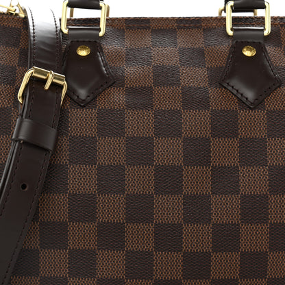 Louis Vuitton Damier Ebene Speedy Bandouliere 25 8 of 10