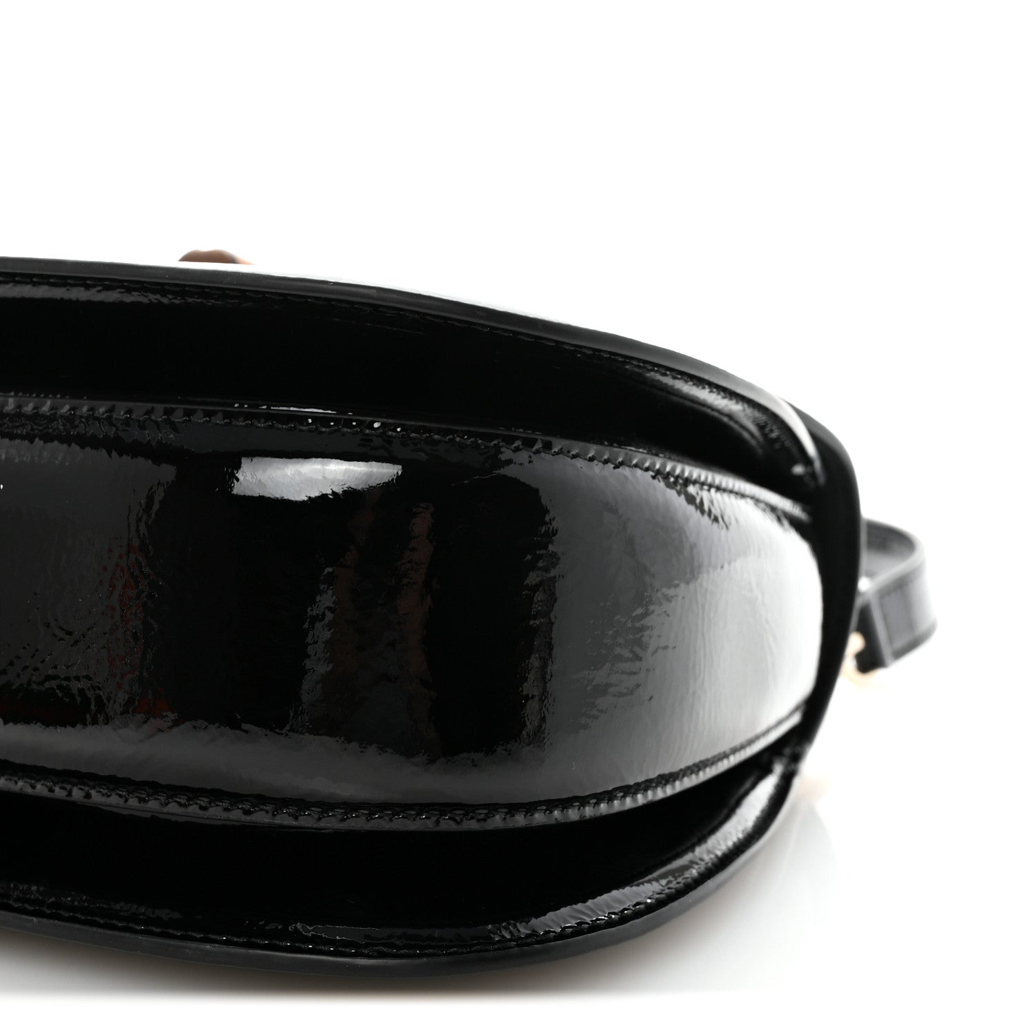Gucci Skipper Calf Web Medium Bamboo 1947 Top Handle Bag Black