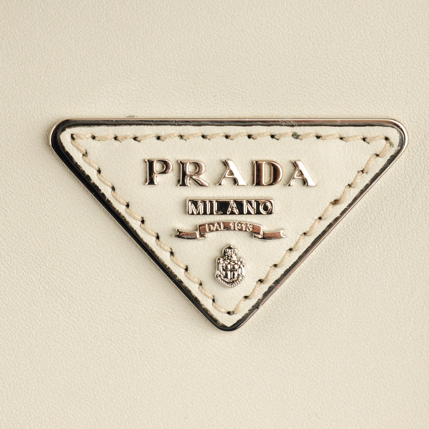Prada City Calf Large Double Bag Talco 5 of 8