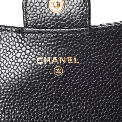 Chanel Caviar Quilted Flap Card Holder Black 8 of 11