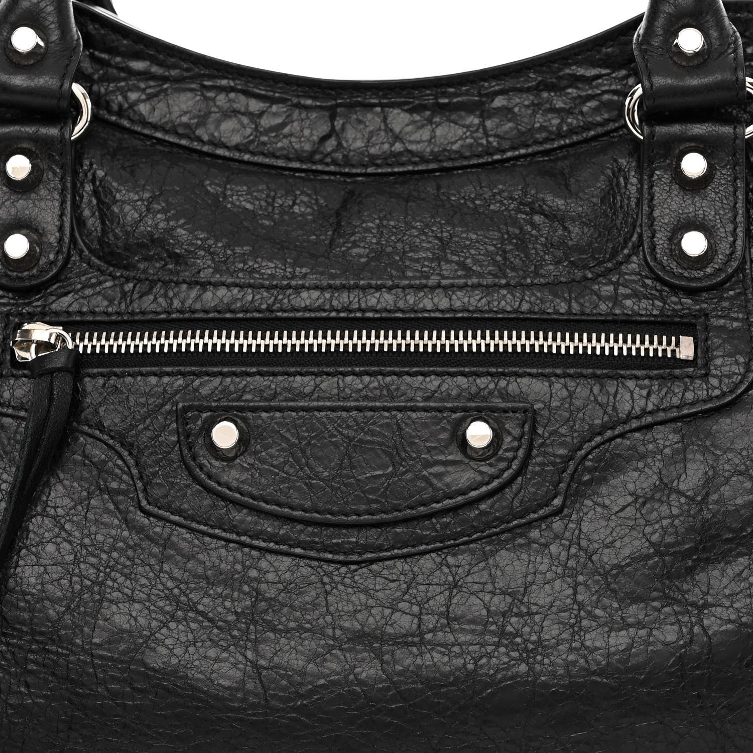 Balenciaga Agneau Classic Silver Hardware City Black 9 of 11
