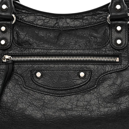 Balenciaga Agneau Classic Silver Hardware City Black 9 of 11