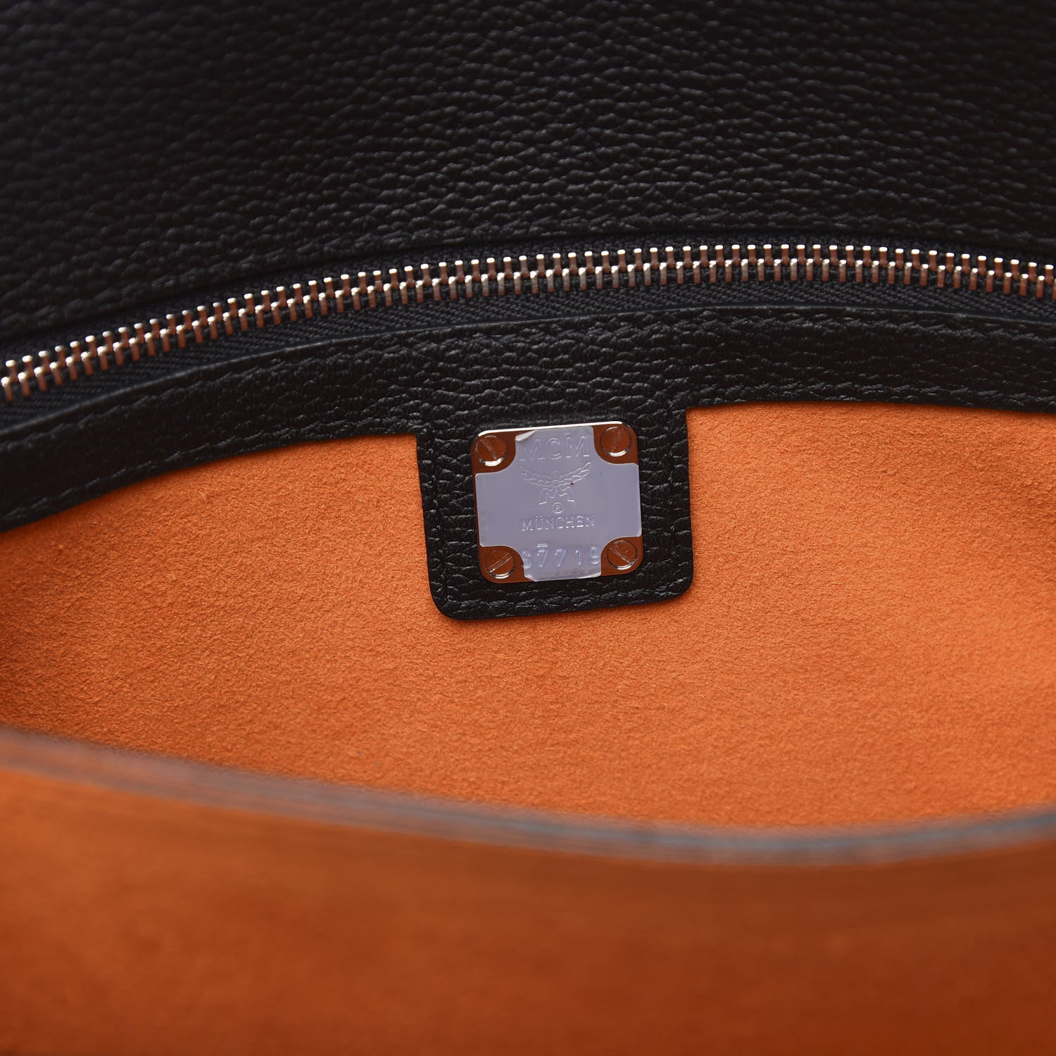 MCM Grained Calfskin Patricia Park Avenue Crossbody Bag Black 6 of 10