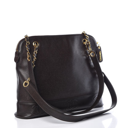 Chanel Caviar Shoulder Bag Brown 3 of 10