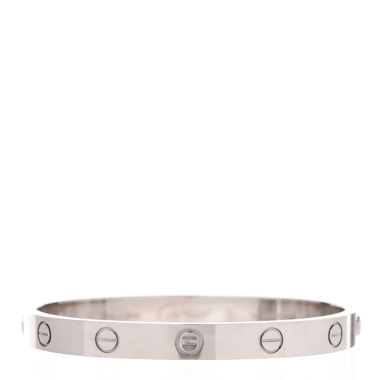 18K White Gold LOVE Bracelet 16