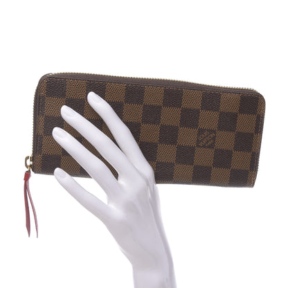 Louis Vuitton Damier Ebene Clemence Wallet Cherry 2 of 7
