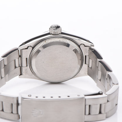 Rolex Stainless Steel 24mm Oyster Perpetual Watch White Roman 67180 5 of 8