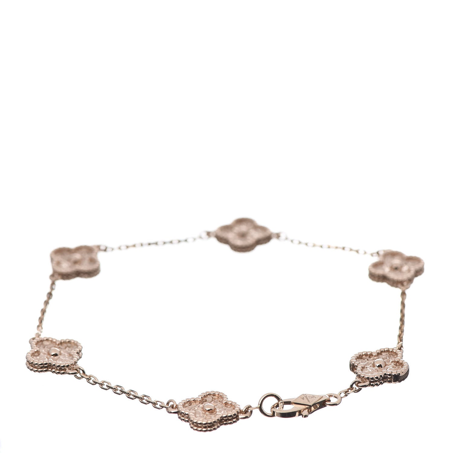 Van Cleef & Arpels 18K Rose Gold 6 Motifs Sweet Alhambra Bracelet 3 of 8