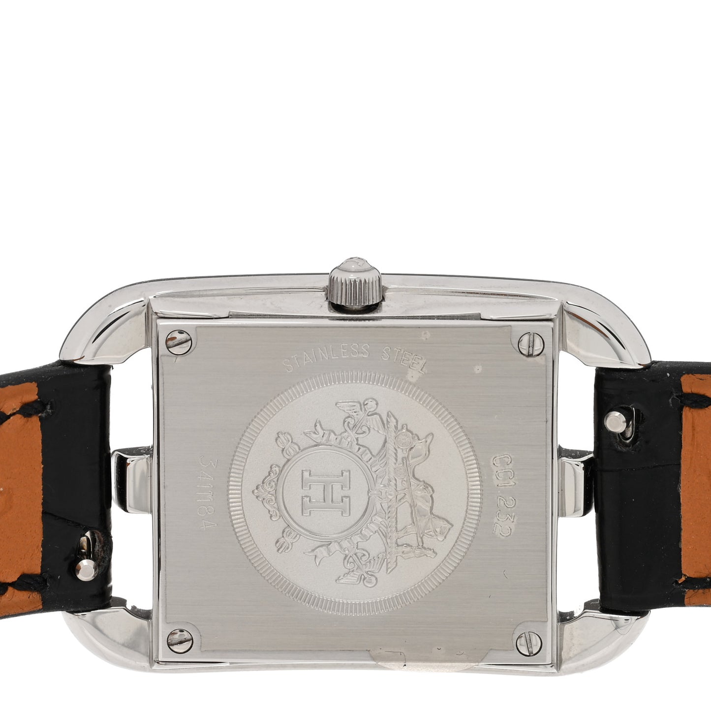 Stainless Steel Alligator Diamond Bezel Mother of Pearl 23mm Cape Cod Quartz Watch Noir
