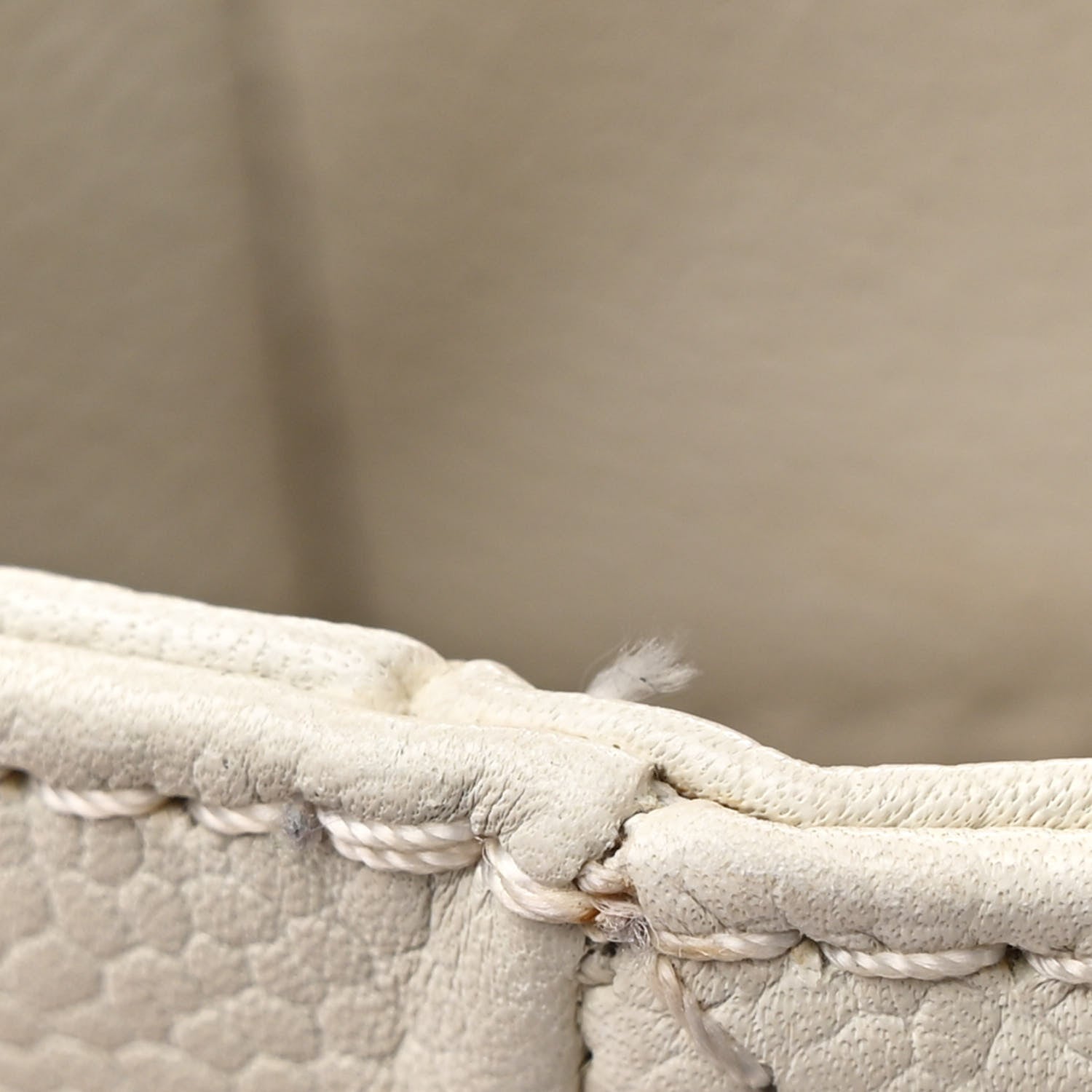 Chanel Caviar Quilted Petit Shopping Tote PST White 15 of 15