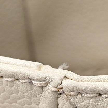 Chanel Caviar Quilted Petit Shopping Tote PST White 15 of 15