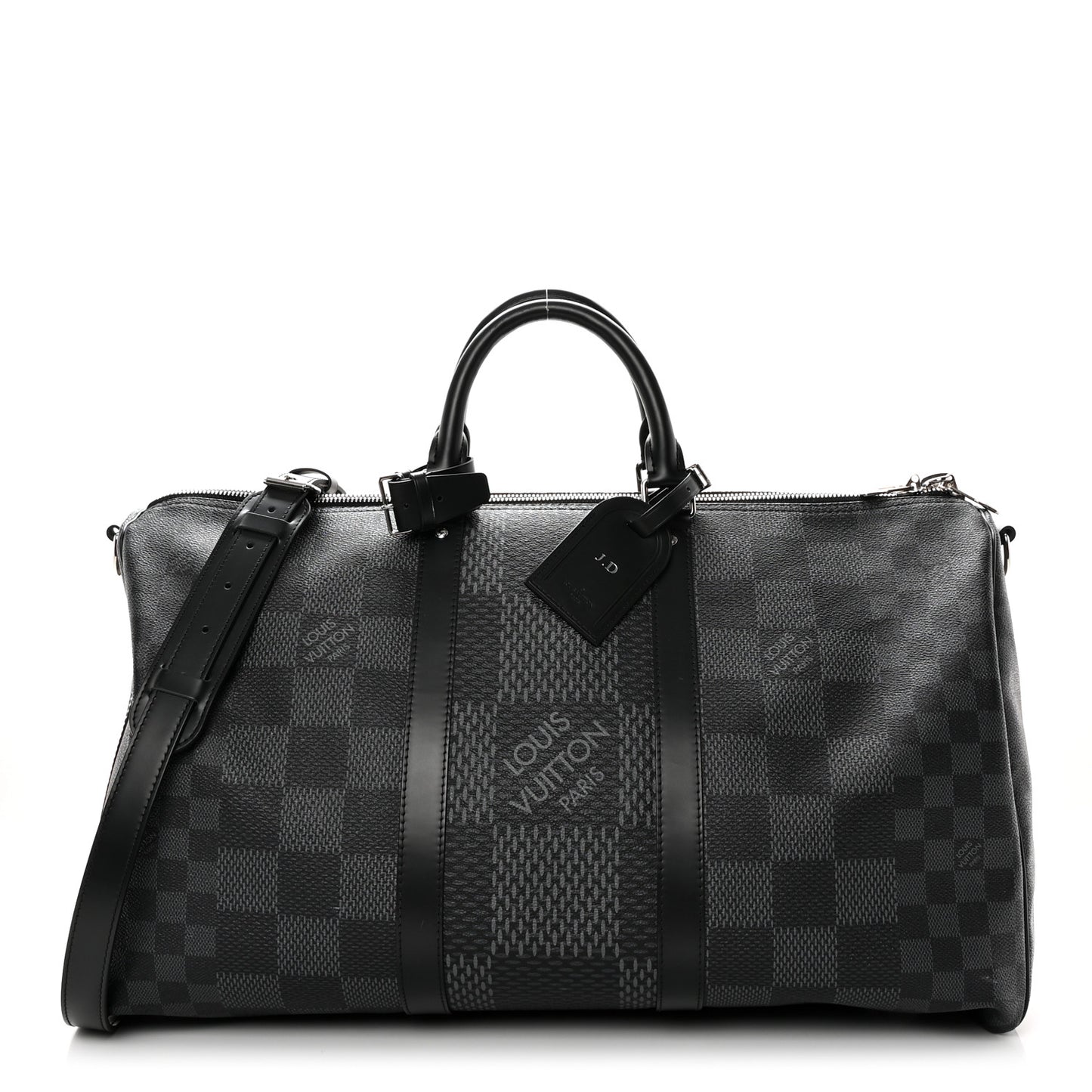 Damier Graphite 3D Keepall Bandouliere 50