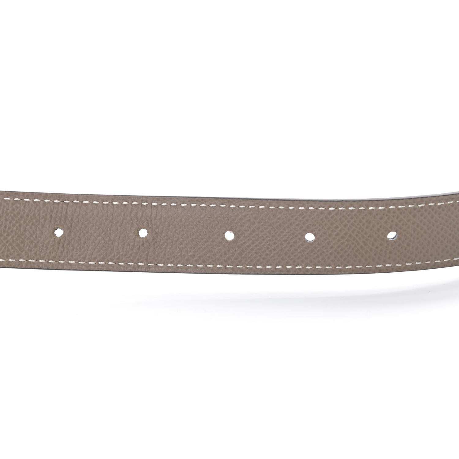 Hermes Swift Epsom 24mm Mini Constance H Belt 85 Black Etoupe 5 of 7