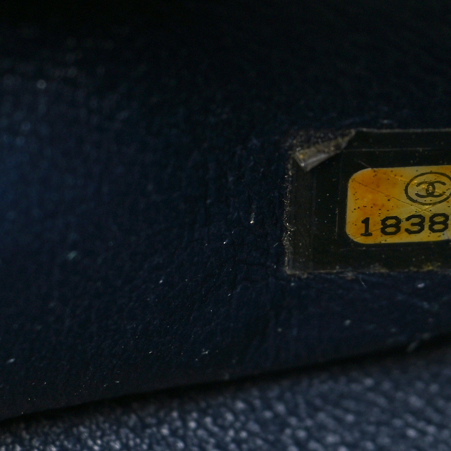 Caviar Quilted Jumbo Double Flap Navy Blue