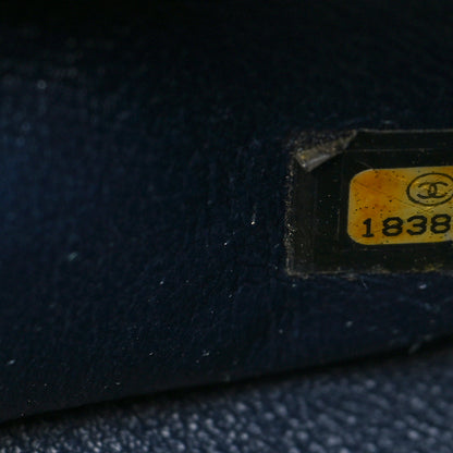 Chanel Caviar Quilted Jumbo Double Flap Navy Blue 7 of 13