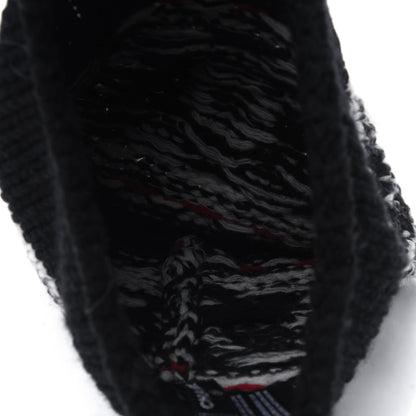 Chanel Wool Shearling Sheepskin CC Beanie Hat Black Multicolor 4 of 6