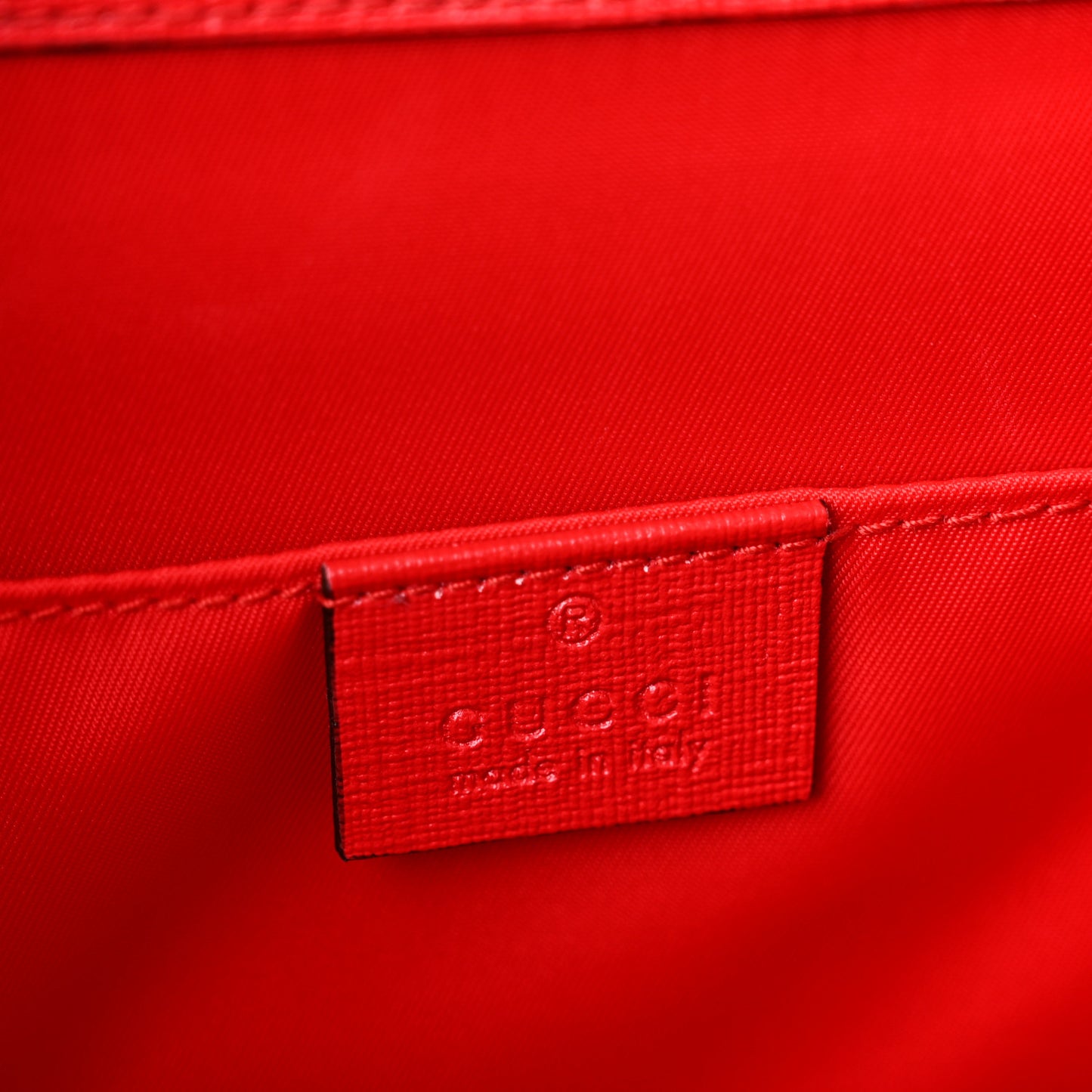 GG Supreme Monogram Ducks Childrens Backpack Red