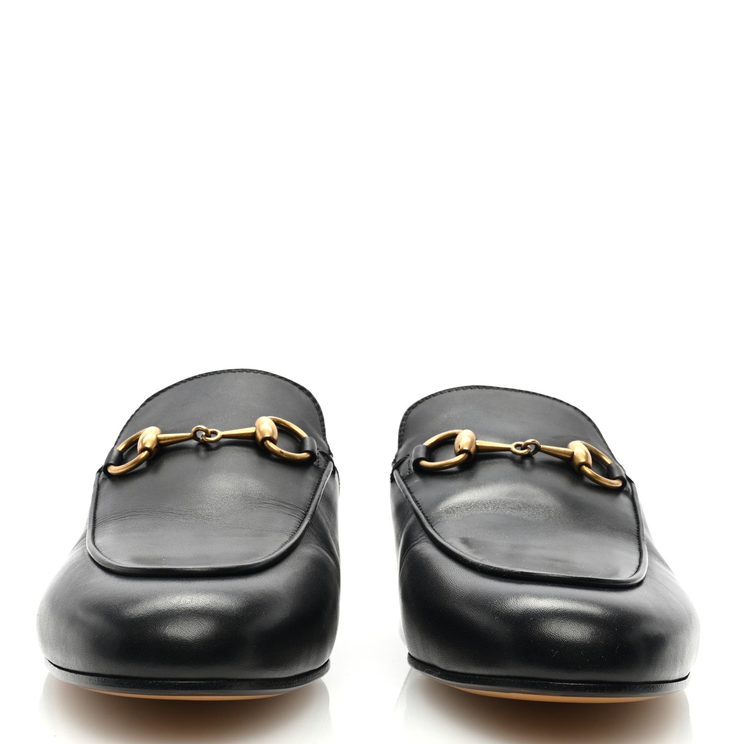 Gucci Calfskin Womens Princetown Slippers 36.5 Black 3 of 8