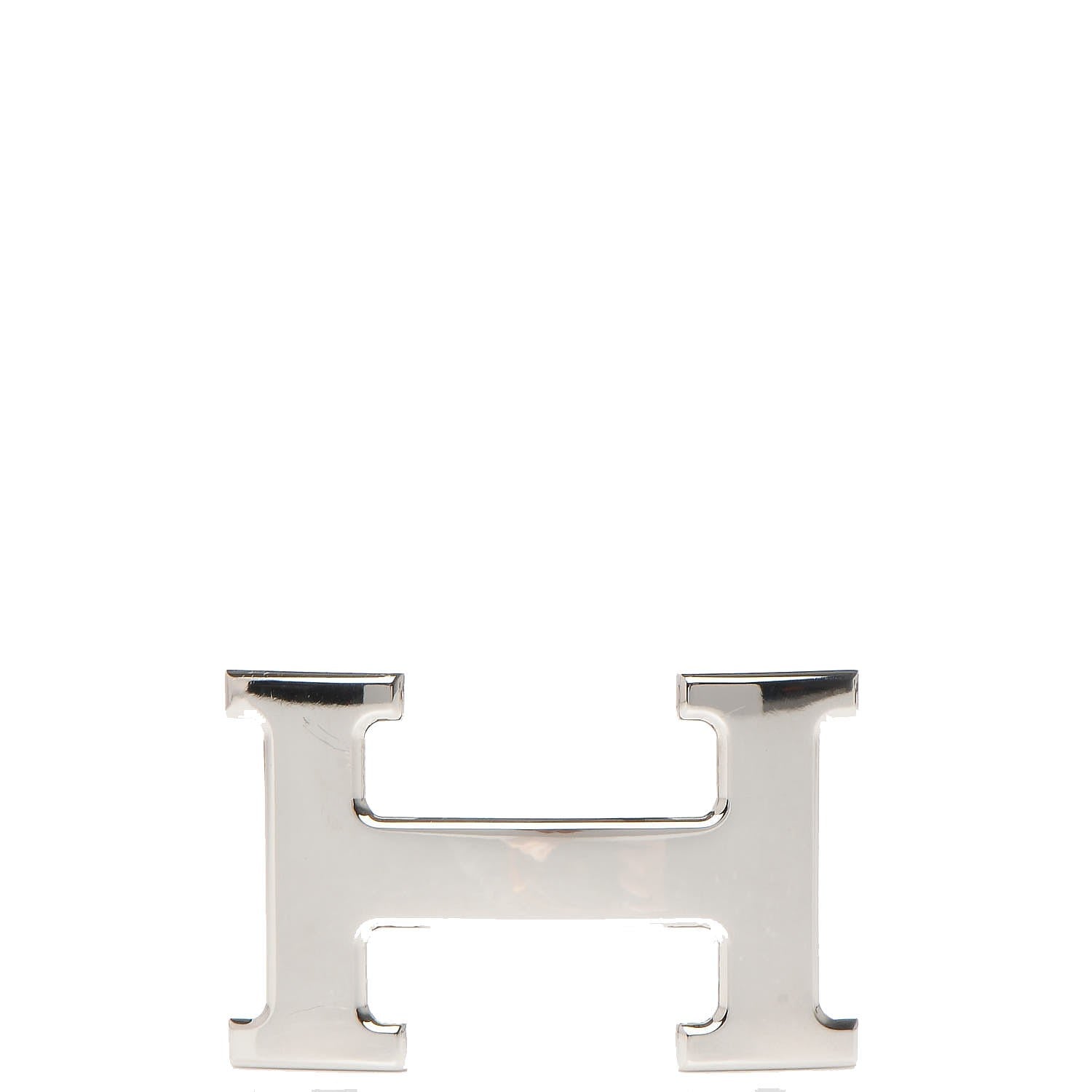 Hermes Polished Palladium 32mm H Belt Buckle Silver 1 of 6
