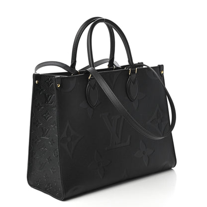 Louis Vuitton Empreinte Monogram Giant Onthego MM Black 3 of 9
