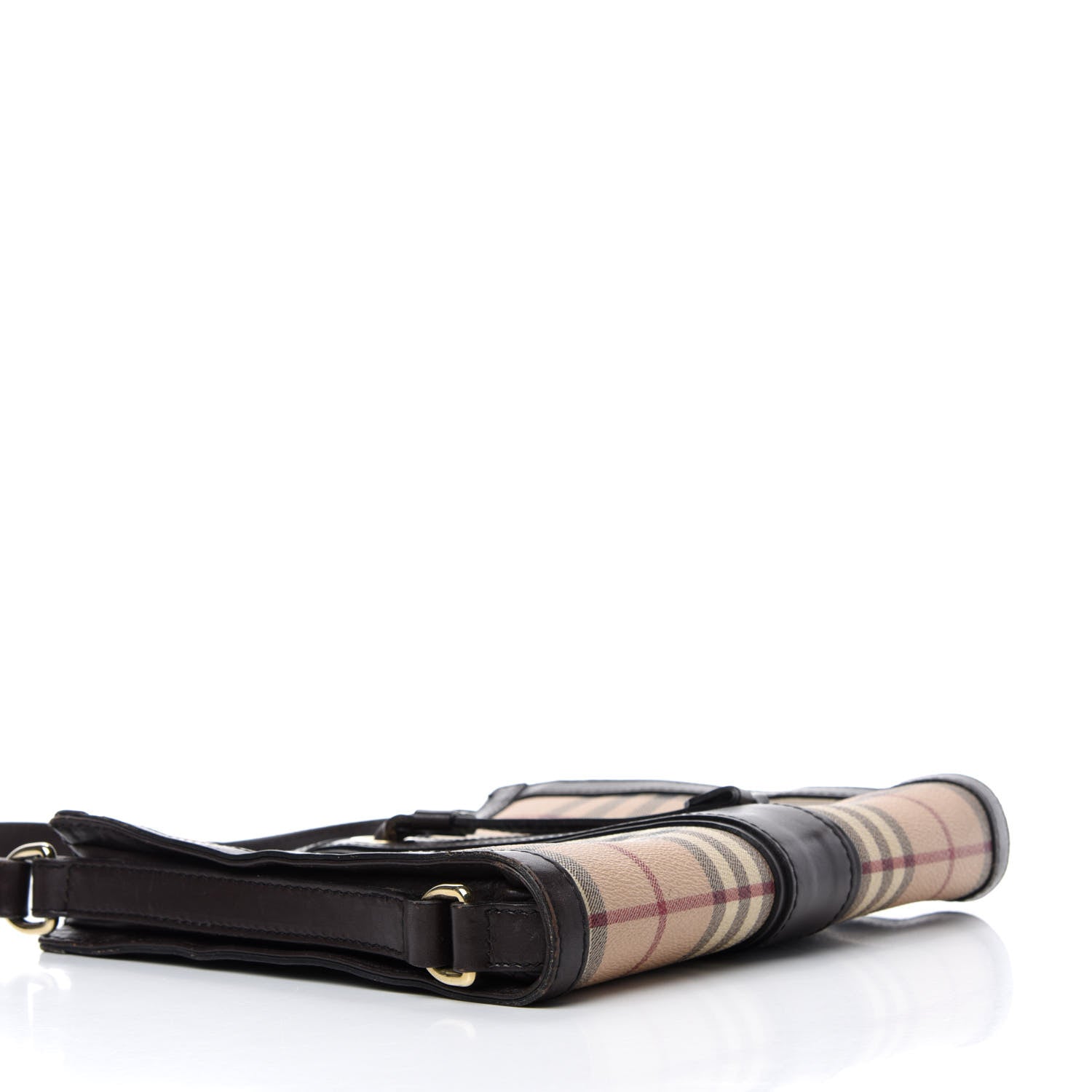 Burberry Haymarket Check Shoulder Bag Chocolate 4 of 11