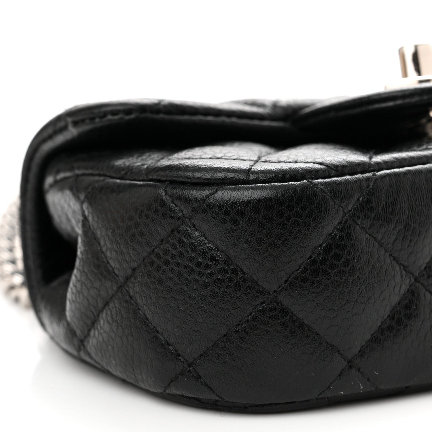 Chanel Caviar Quilted Double Mini Flap Crossbody Black 9 of 13