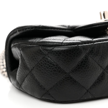 Chanel Caviar Quilted Double Mini Flap Crossbody Black 9 of 13