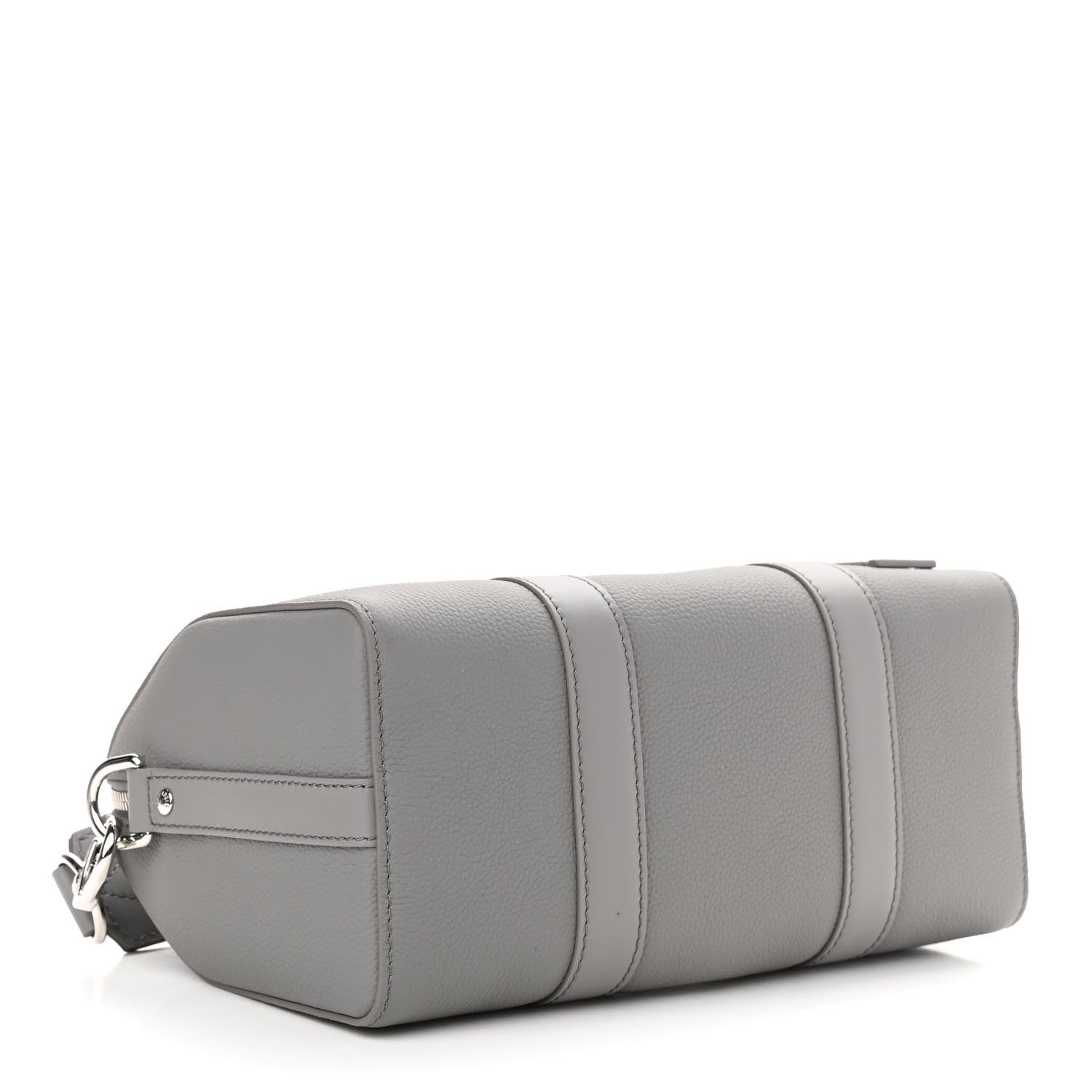 Louis Vuitton Grained Calfskin Aerogram City Keepall Gris 4 of 8