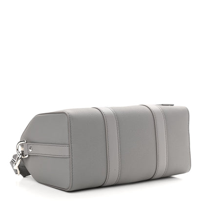 Louis Vuitton Grained Calfskin Aerogram City Keepall Gris 4 of 8