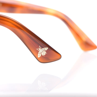 Gucci Round Frame GG Star Sunglasses GG0207S Tortoiseshell 6 of 9