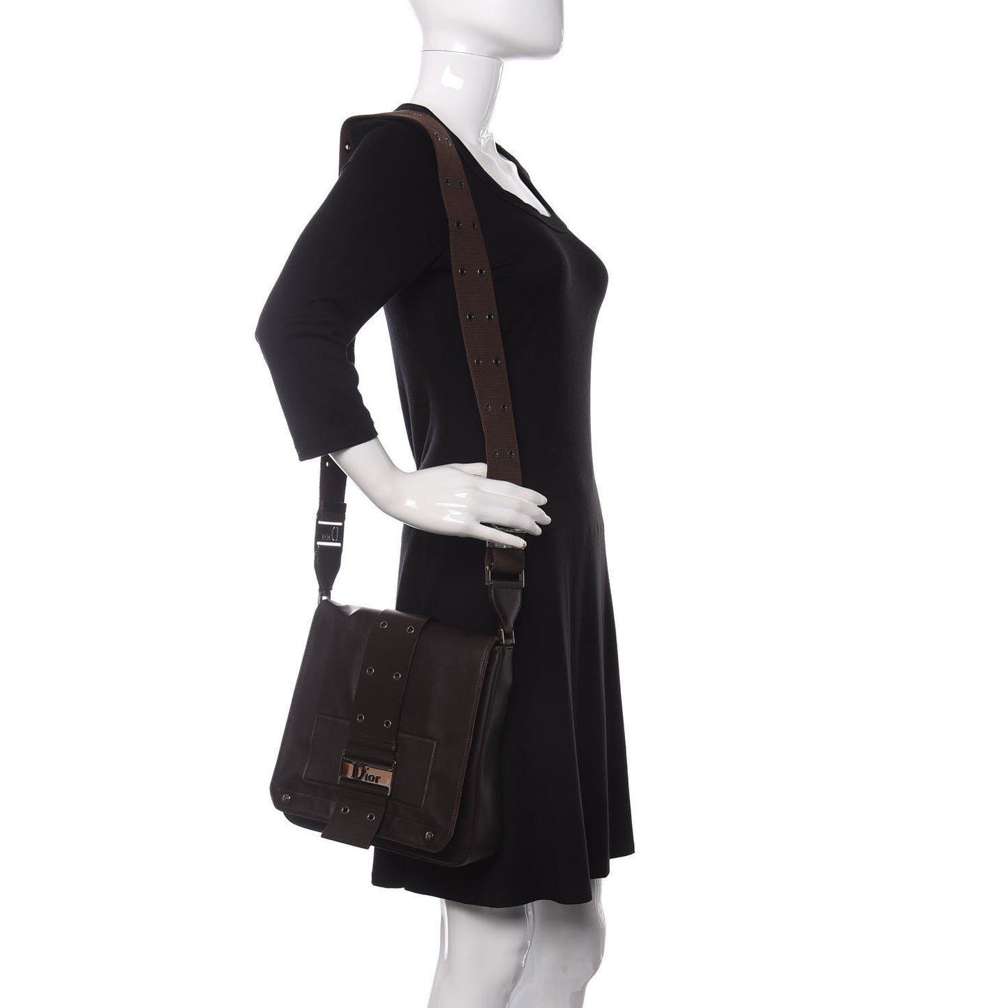 Calfskin Street Chic Messenger Brown