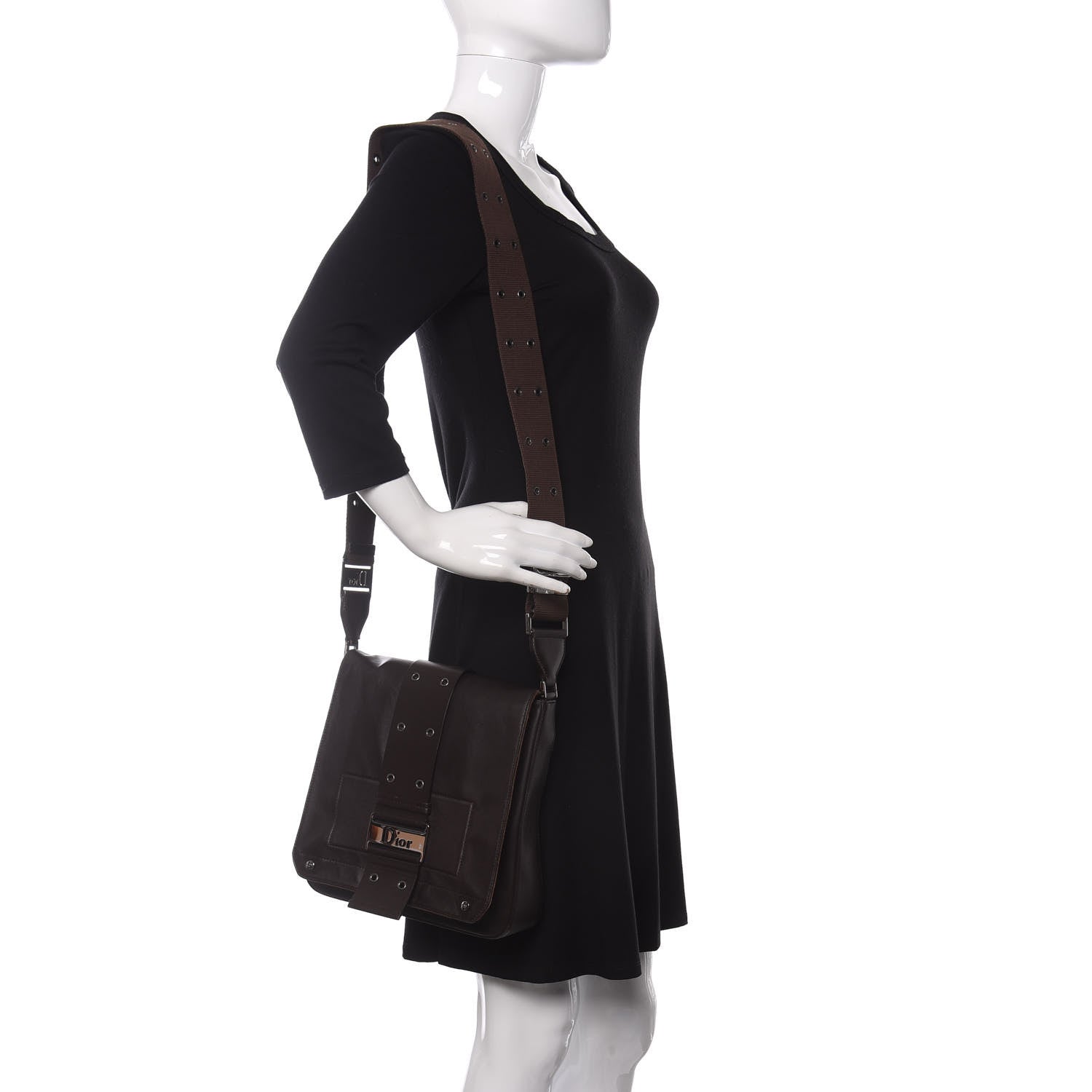 Christian Dior Calfskin Street Chic Messenger Brown 2 of 14
