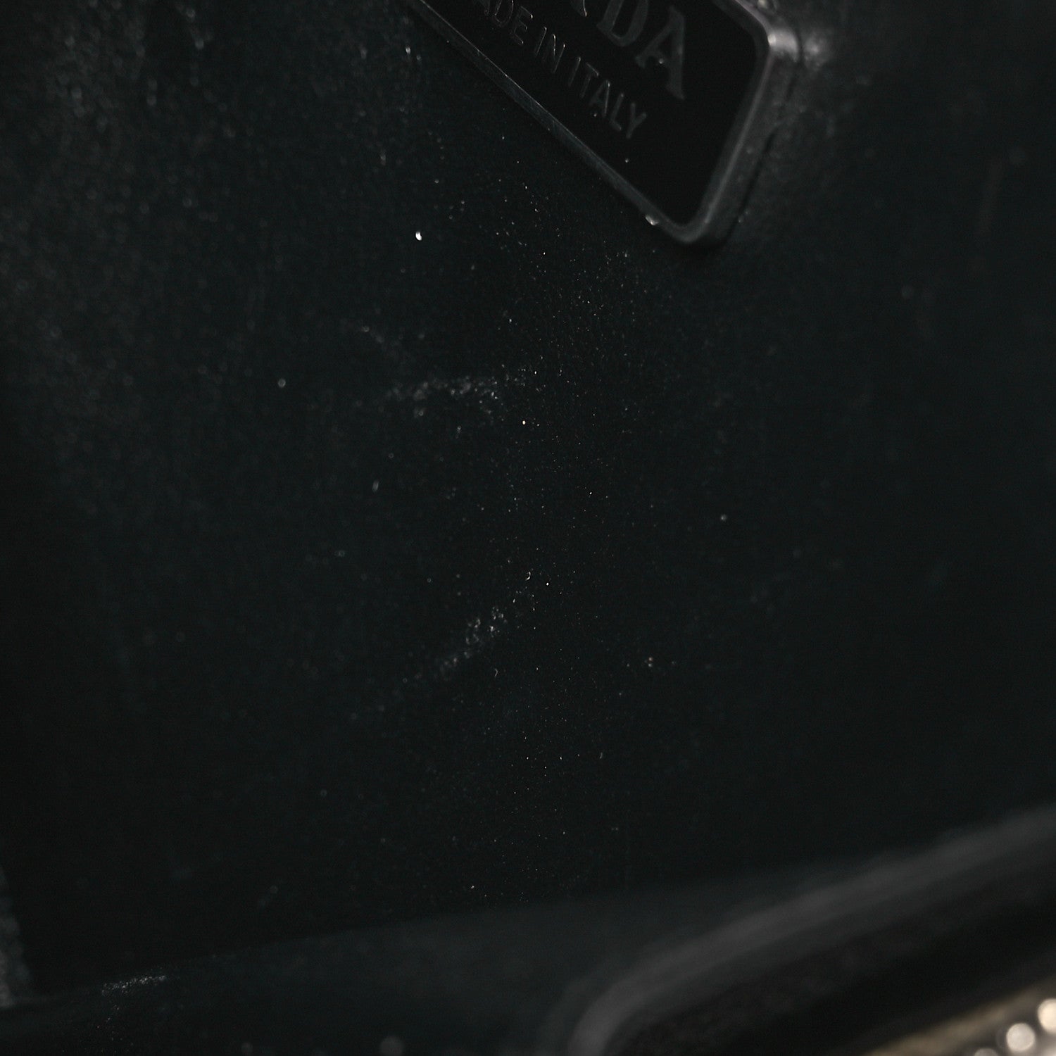 Prada Spazzolato Mini Triangle Chain Crossbody Pouch White 12 of 18