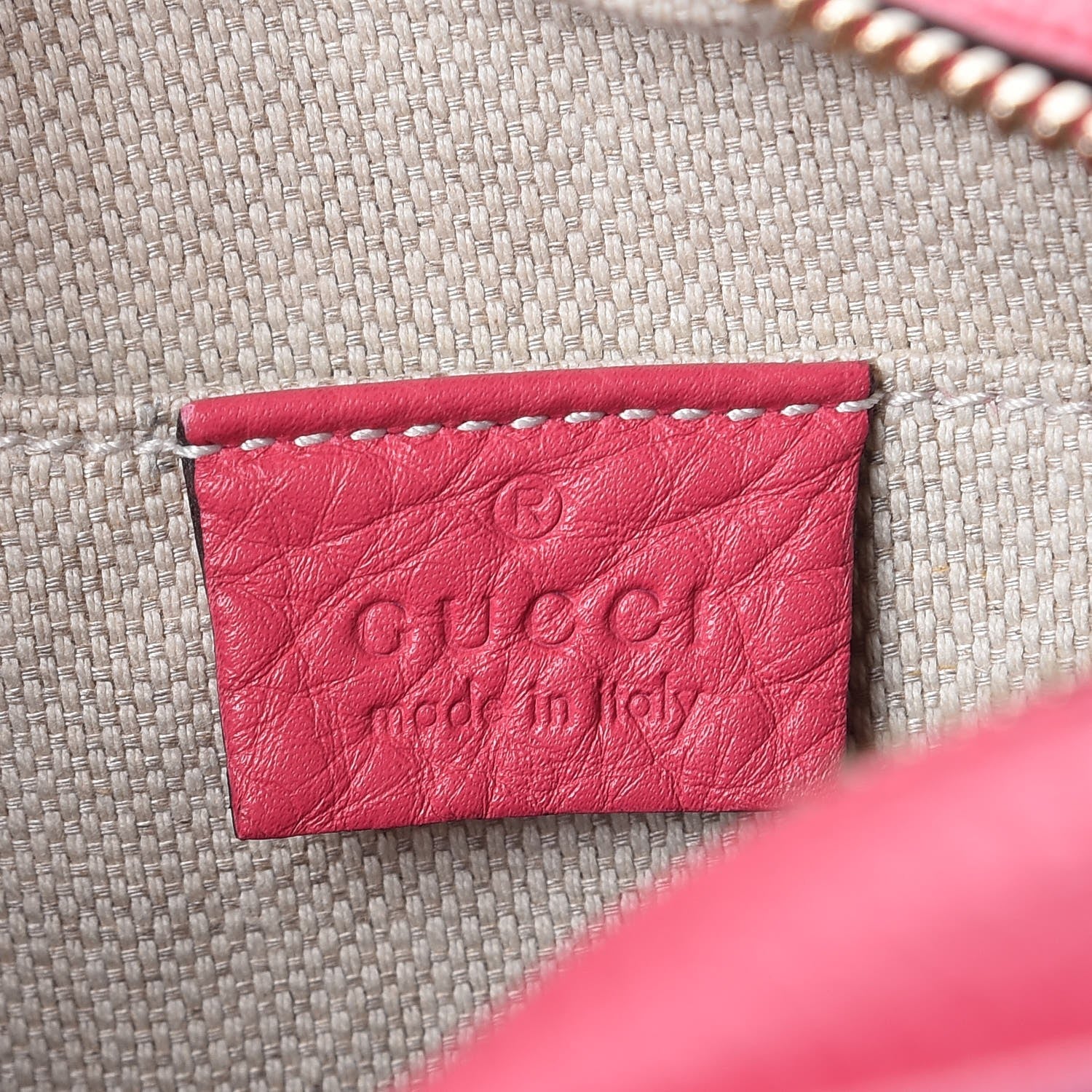 Gucci Pebbled Calfskin Small Soho Disco Bag Fuchsia 6 of 7