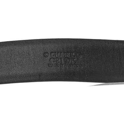 Chanel Calfskin Crystal Metal Quilted CC Belt 80 32 Black 3 of 7